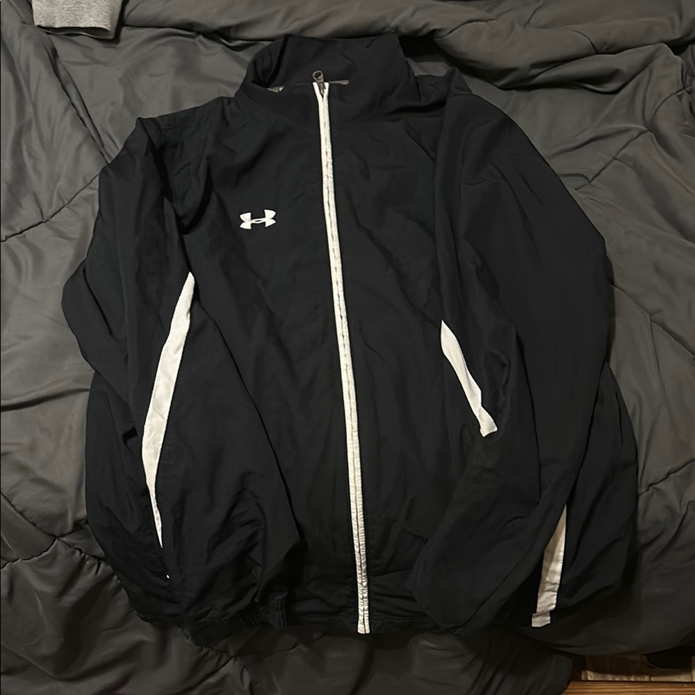 Under Armour Black Jacket with White Trim